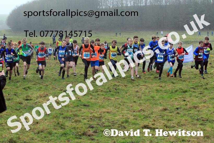 Boys under-13s 2022 North Eastern Harrier League, Thornley Farm, Peterlee, County Durham. Photo: David T. Hewitson/Sports for All Pics